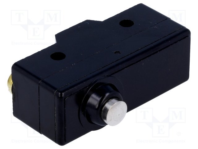 Mikropārslēdzējs bez sviras, SPDT, ON-(ON), 20A/250VAC, IP40, 49.2x17.45x24.2mm, viens kontakts uz parslēgšanu