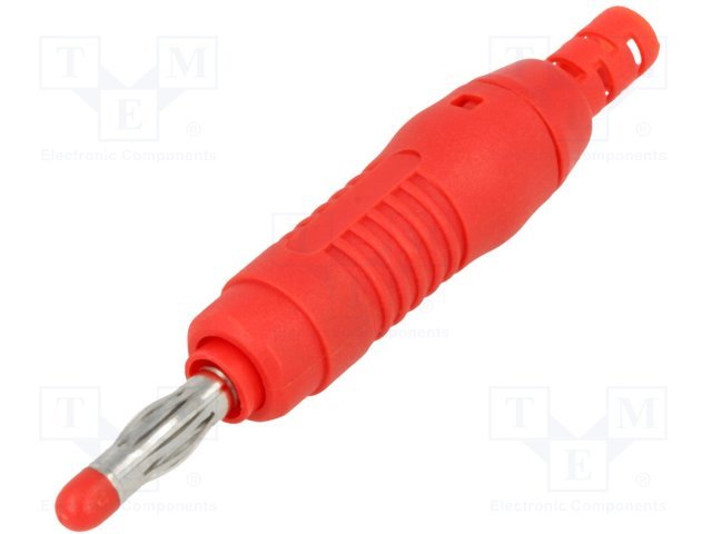 Testera štekers, 4mm, 32A/60VDC, L=68.3m, sarkanā krasa