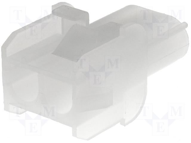 2pin(1x2), korpuss kontaktam "mama", 6.35x6.35mm, NLS serija, taisns