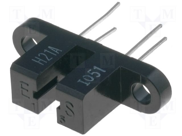 H21A2-I Optopāris arspraugas, izeja tranzistors, 3mm, 30V, 20mA/5V, 50mA