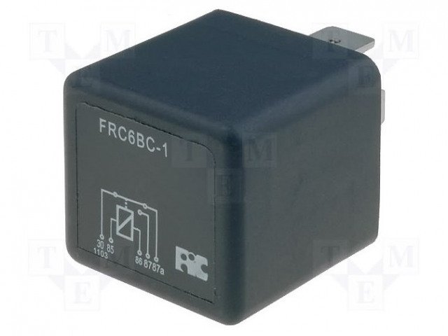 Relejs DC12V, SPDT, 100A/12VDC, 50R(240mA), viens kontakts uz pārslēgšanu, 32.5x32.5x34mm, FORWARD INDUSTRIAL CO.