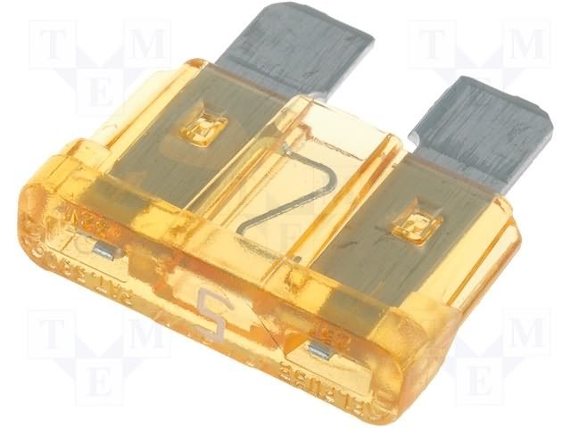 Drošinātājs auto standarta 5A, 32V, 19 x 18.8 x 5.1mm