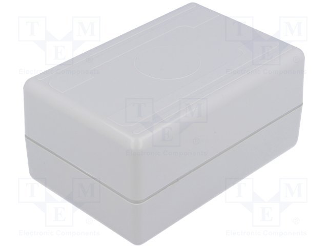 Plastmasas korpuss, 75x114x56mm, ABS, pelēkā krasa
