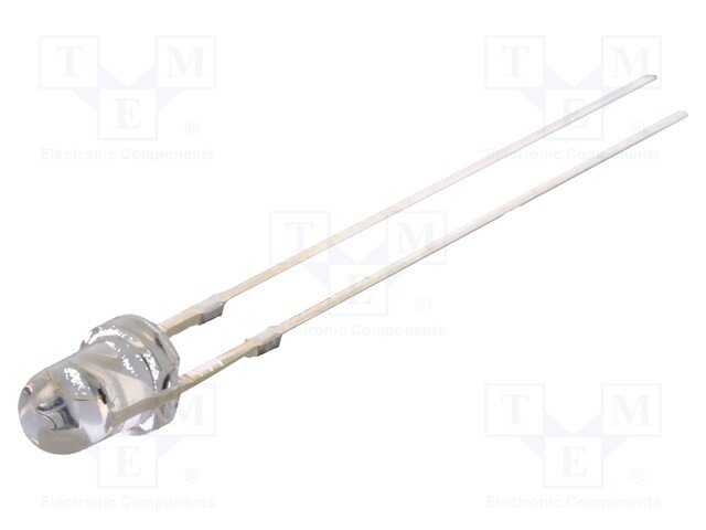 3mm, dzeltena, 12V, 1120...1560mcd, 30°, 12V/10...15mA, 585-595nm, gaismas diode