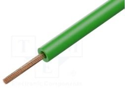 Kabelis montāžas, daudzdzislas, 0.35mm2, CU, zaļa krasa