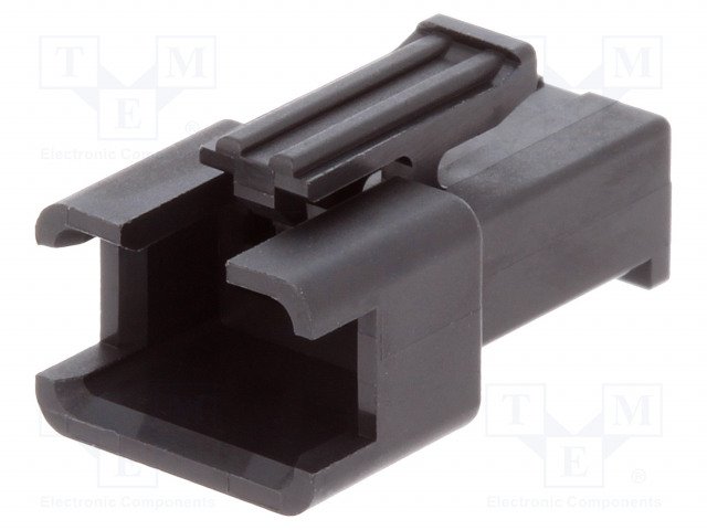 SM connector, 3pin, ligzda/papa uz vadam, bez kontaktiem, solis=2.5mm, 250V/3A