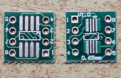 Maketēšanas plate, SMD adaptors SO8/SSOP8 to DIP8, 12 x 12mm, divpuseja, stikltekstolits, 1.5mm