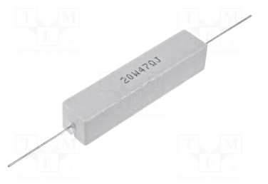 47R 20W Rezistors, ±5%, 60x13x13mm