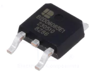 B2D06065E1, SMD, Diode Schottky, SiC, 650V, 6A, 115W, TO-252