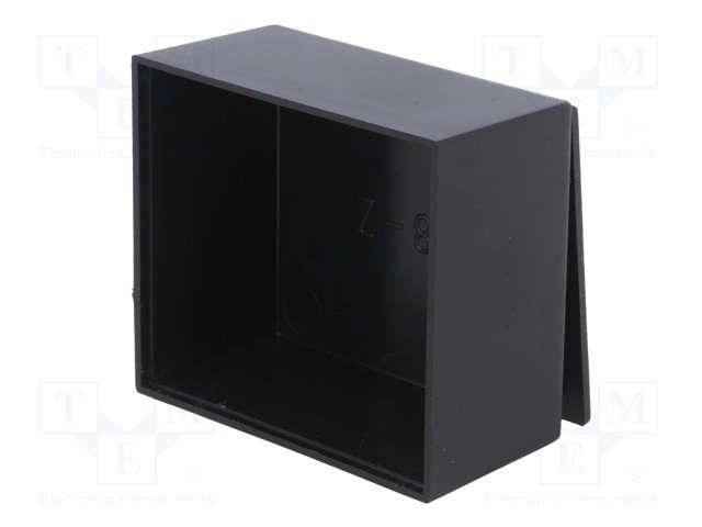 Plastmasas korpuss, 46x52x26mm, ABS,  melnā krasa