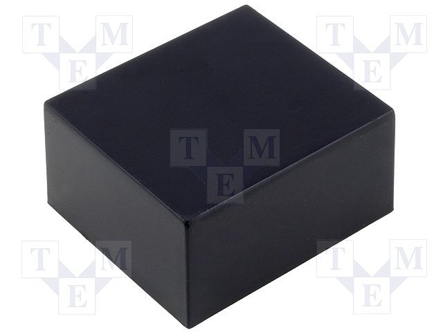 Plastmasas korpuss, 46x52x26mm, ABS,  melnā krasa