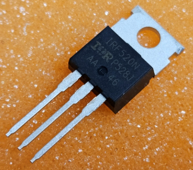 IRF520N Tranzistors N-FET, 100V, 9.7A, 48W, 0R02, TO-220