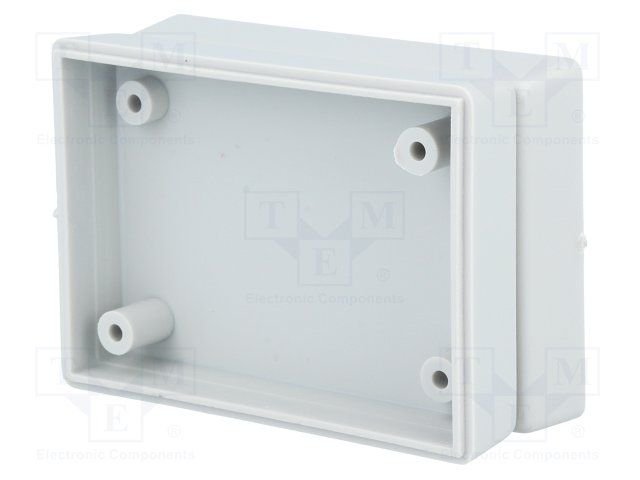 Plastmasas korpuss, 47x66x25mm, polistirens, pelēkā krasa