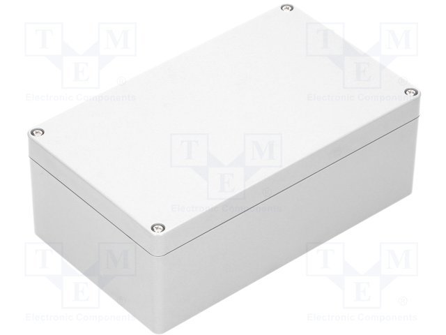 Plastmasas korpuss, 120x200x75mm, IP65, ABS, pelēkā krasa