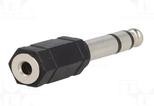 6.35mm štekers stereo uz 3.5mm ligzda, stereo