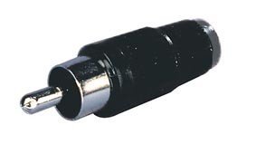 RCA štekers plastmasas īss melnā krasa