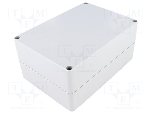 Plastmasas korpuss, 121x171x80mm, IP65, ABS, pelēkā krasa