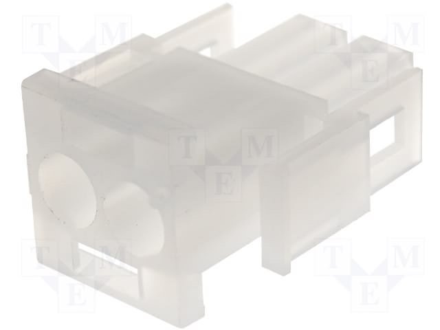 2pin(1x2), korpuss kontaktam "papa", 6.35x6.35mm, NLS serija, taisns