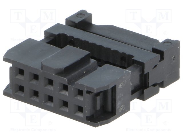 10pin(2x5), IDC, "mama/šleife", solis=2.54x2.54mm, taisns