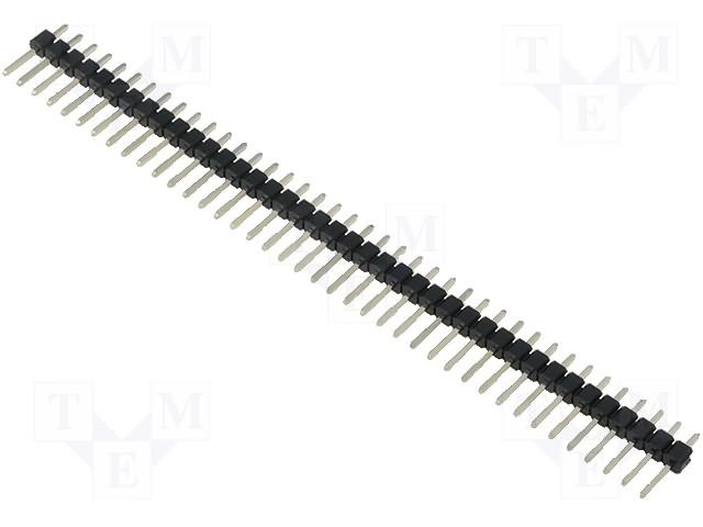 2.54mm uz PCB 40pin, štekers, taisns