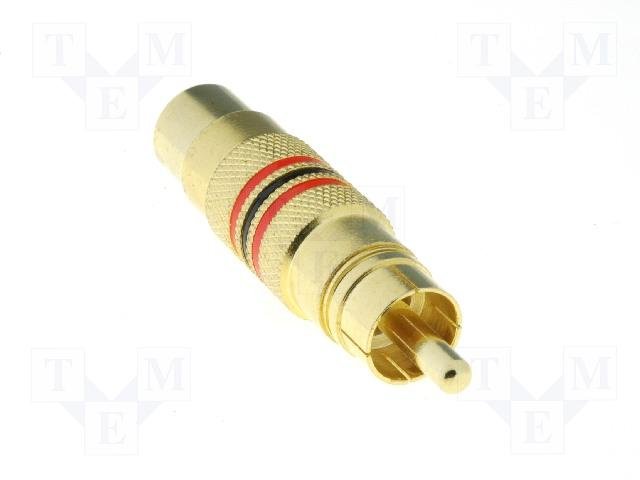 SVHS ligzda uz RCA štekers GOLD, pārēja