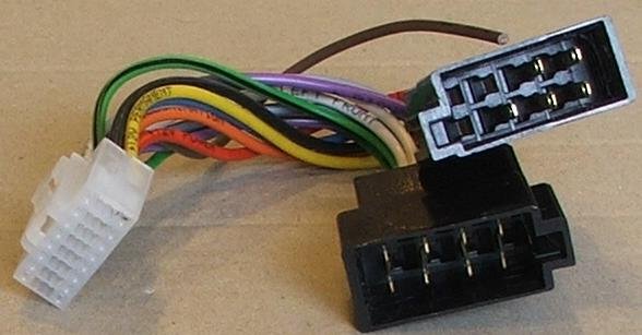 ZRS-44 2stekers ALPINE 7513=>ISO auto savienotājvads => ALPINE16P