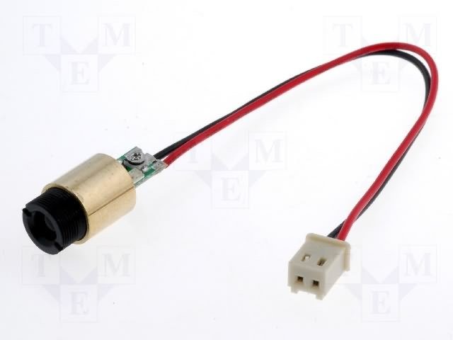 HLDPM10-650-3 Lazeru diode 650 nm, 3mW, DC3V, D10.5x25.3mm