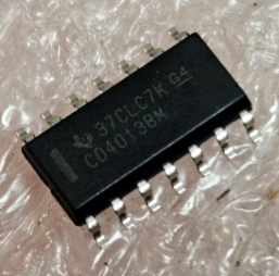 CD4013BM SMD Mikroshēma dual D FLIP-FLOP, 3...18VDC, SO14