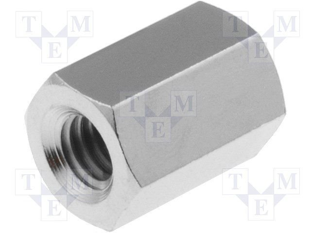 Distancers L=10mm, M4 iekšeja vitne- M4 iekšeja vitne, misiņš