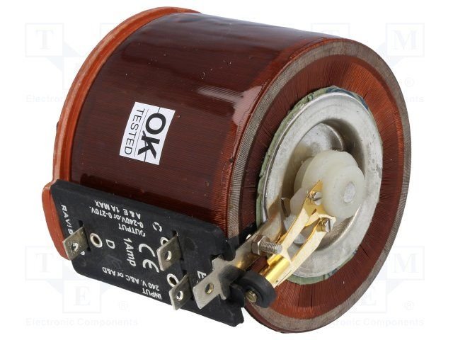 Regulējamais autotransformators, 230Vac, Uizeja:0...260V, 1A, 1.5kg, Pēc iepriekšēja pasūtījuma