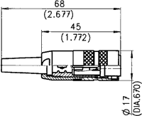 4Pin rūpņiecības savienotājs uz vadu "mama" dakša, 5A/300V, IP40, Ag, apaļš, serija C091A