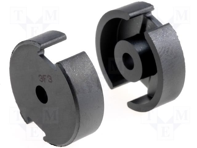 Ferits P18/11 (2gab.), material 3F3, 3530nH, 12g, 2000mm3, 63.4mm2, apaļš
