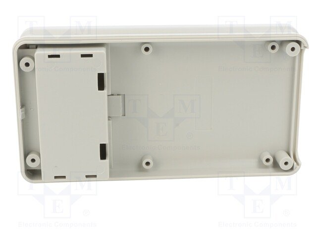 Plastmasas korpuss, 70x135x24mm, ABS, ar vāku baterijai, pelekā krasa