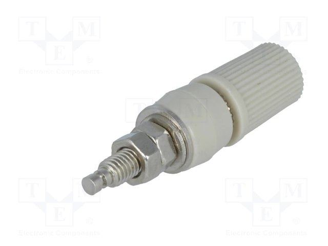 Testera ligzda, 4mm, 24A/60VDC, L=47mm, šasijai, skrūvejama, pelekā/zaļa krasa