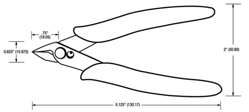 Asknaibles PLATO-170, L=130mm, varu stieple max. 1mm, PLATO