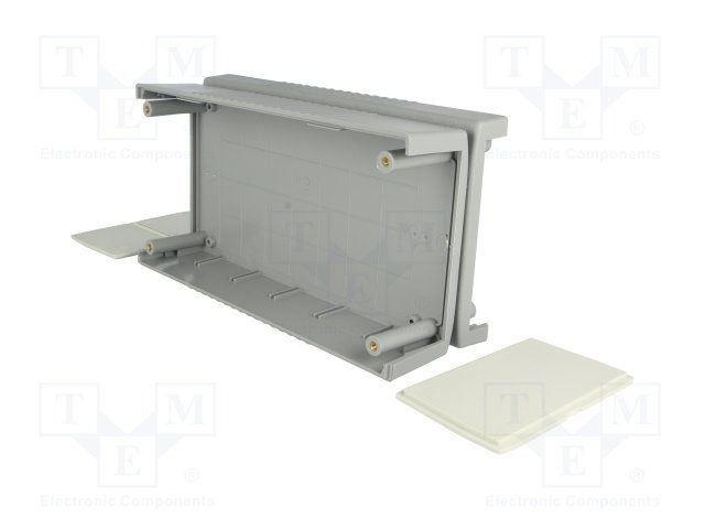 Plastmasas korpuss, 100x190x60mm, IP54, ABS, gaiši pelēkā krasa