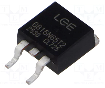 15N65T2(GB15N65T2) SMD Tranzistors IGBT+d, 650V, 15A, 125W, TO-263