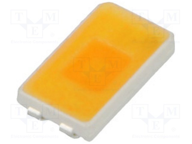 Gaismas diode SMD, silts balts(3000K), 5630(5.6x3x0.9mm), 26.1-33.8lm, 5.2...6V/32.5mA, 120°, 5630