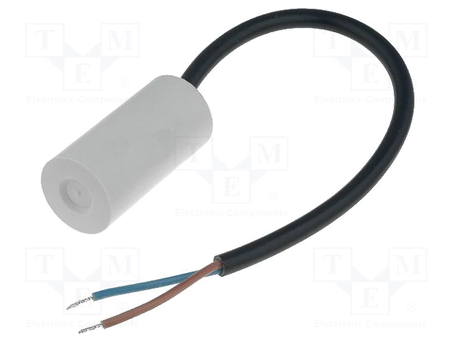 12.0/450VAC+cable elektromotoru kondensators, ±10%, Ø35x65mm, 10000h