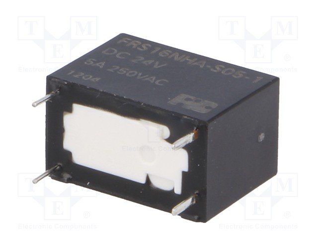 Relejs DC24V, SPST-NO, 5A/250VAC, 5A/30VDC, 2.8kΩ(8.3mA), viens kontakts uz saslēgšanu, 17.6x10.1x12.3mm, FORWARD INDUSTRIAL CO.