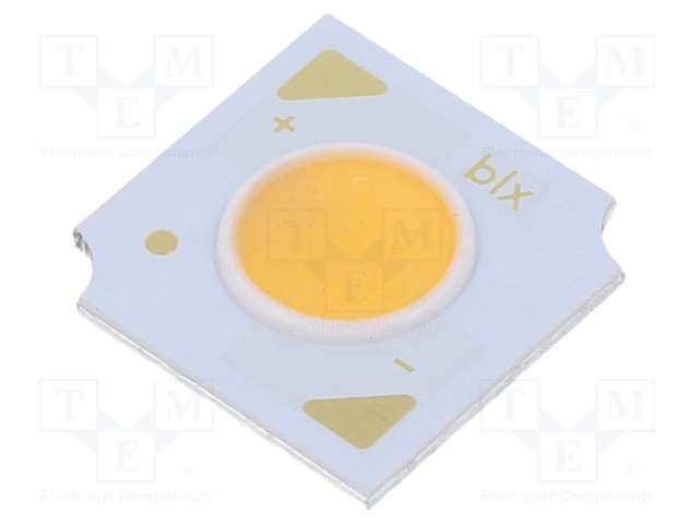 Ultra spožas gaismas diode, 12.8W, COB, 1543lm, 4000K, 120grad, 33.7...38.3VDC/350mA, 13.5x13.5x1.63mm, neitrala balta