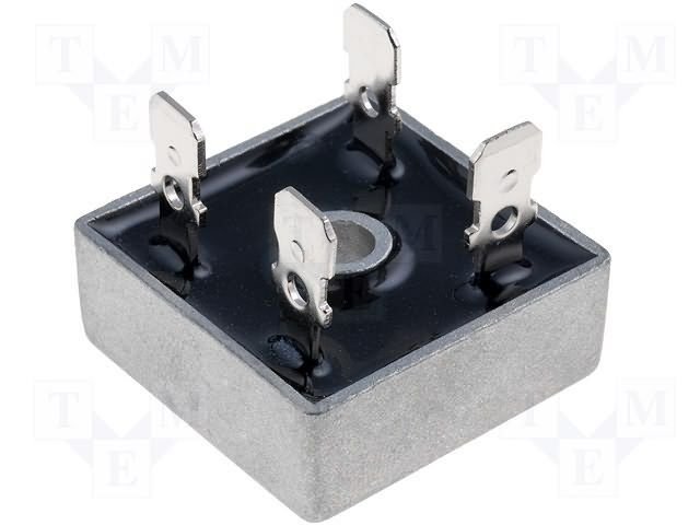 KBPC5008 Tiltiņš 800V, 50A, plakanā veida izvadi 6.4*0.8mm