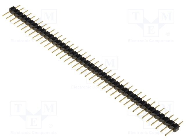 2.0mm, 1x20pin, štekers, THT, taisna