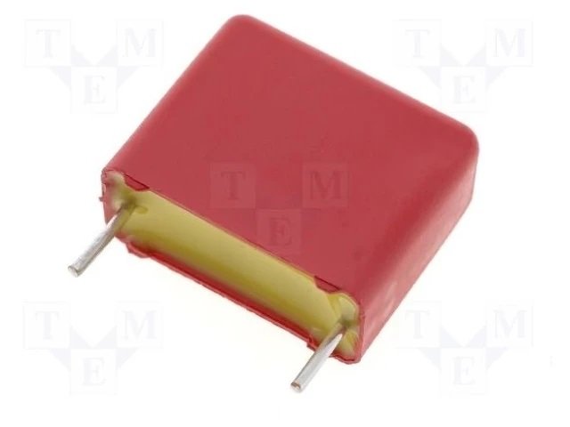 330pF/1600VDC, 650VAC, ±5%, polipropilēns kondensātors 15mm, 5x11x18mm, WIMA