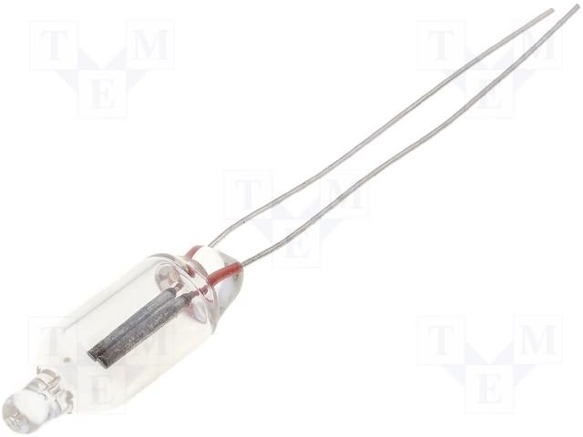 Neona lampiņa 65VAC, 90VDC, 0.3mA, 18mm*6mm