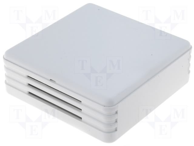 Plastmasas korpuss, 71x71x27mm, ABS, baltā krasa, ar ventilāciju