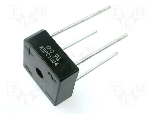 KBPC1010 Tiltiņš 1000V 10A, apaļa veida izvadi