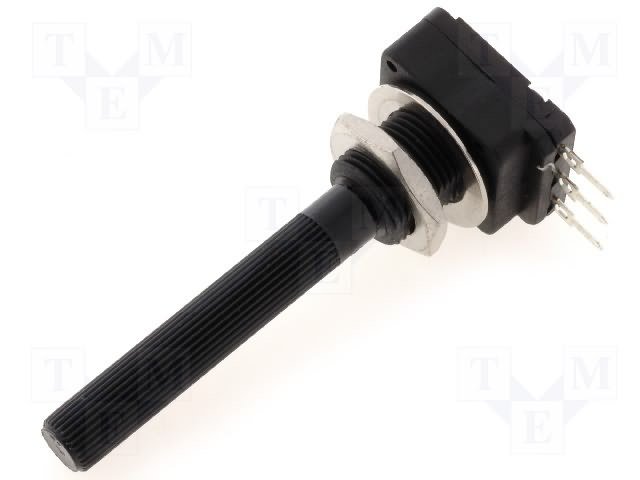 2K2 mono, 16x16x6.5mm, D=6mm, L=40mm, 200mW, potenciometrs ar lineare atkarību