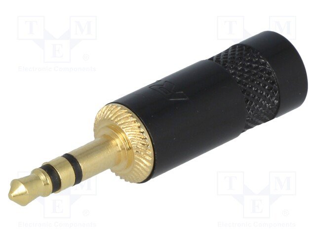 3.5mm štekers, stereo, metālisks, uz vadu, NEUTRIK