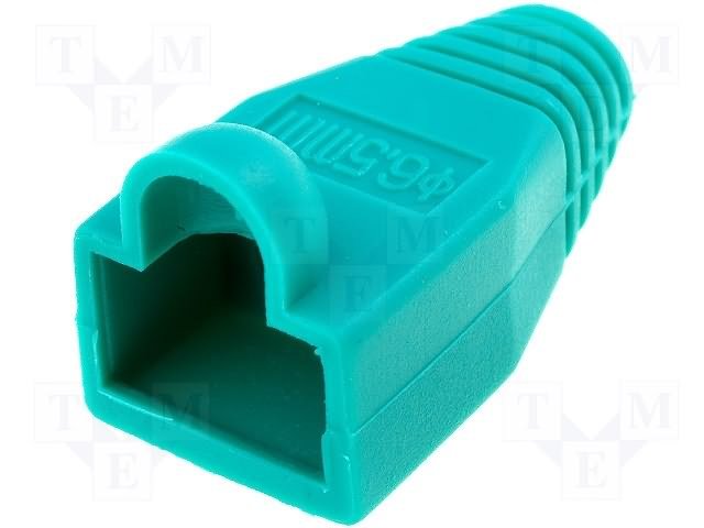 Vāciņš RJ45 spraudnim, zaļa krasa